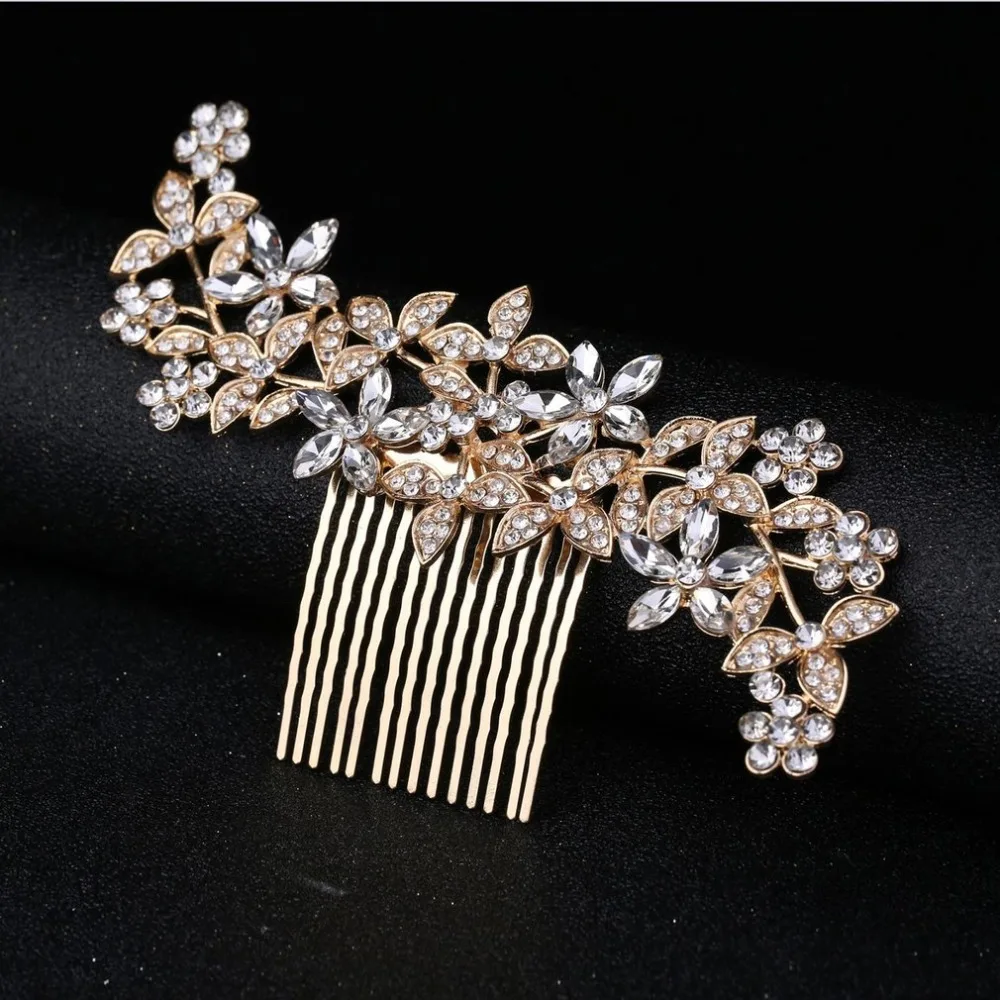 Wedding Hair Accessories Flower Crystal Women Party Headband White