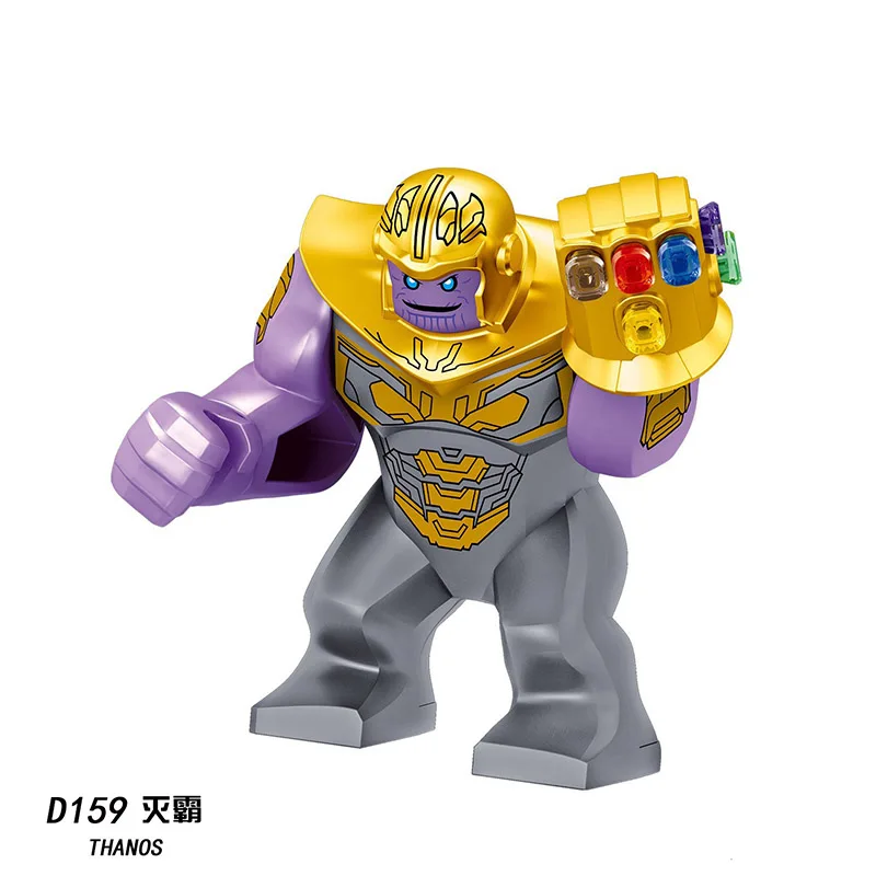 Новые блоки Thanos энергетические камни перчатки строительные Мстители 4 3 Infinity War