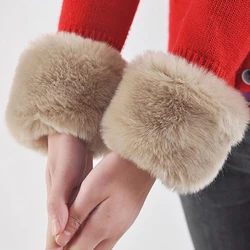 Fashion Winter Warm Women Arm Warmer Faux Fur Soft Elastic Wrist Slap On Cuffs Arm Warmer Plush Thicken Accessories Gray White Fashion Winter Warm Women Arm Warmer Faux Fur Soft Elastic Wrist Slap On Cuffs Arm Warmer Plush Thicken Accessories Gray White