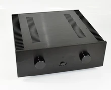 CJ-WA122 Black Aluminum Chassis Large Audio Amplifier Housing /Class A Power Amp Case /Preamplifie Enclosurer