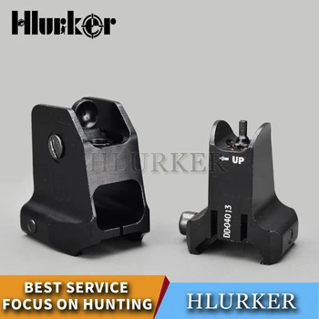 

Tactical Fixed Front Rear Sight Streamline Design Standard AR15 Apertures Iron Aiming Sights Hunting Accessories