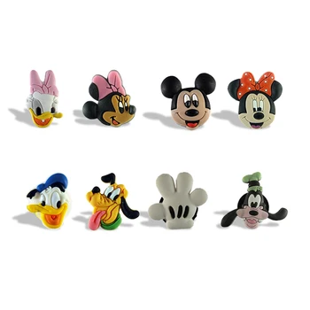 

50pcs/lot Mickey Minnie Hot Cartoon PVC Fridge Magnets Refrigerator Magnetic Stickers Home Decor Kids Birthday Gift Party Favor