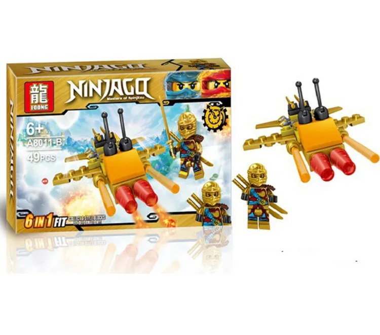 6 шт./компл. legoingly ninjagoed строительные блоки игрушка совместимы ниндзя для малыша 3