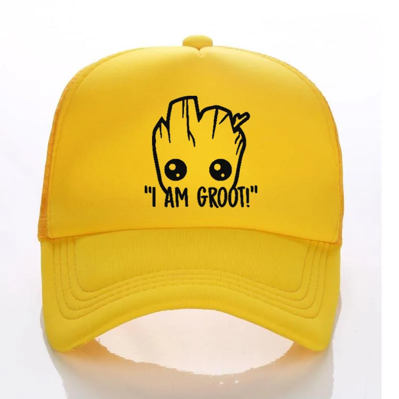 Бейсболки I AM GROOT летние сетчатые бейсболки для мальчиков защиты от солнца