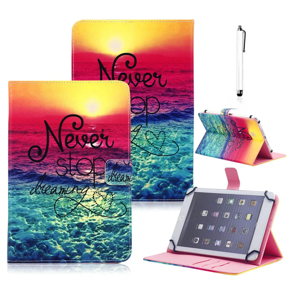 PU Leather Universal 9.7 inch 10 inch 10.1 inch Tablet PC Case Flip Stand Smart Cover for iPad Samsung Lenovo Tablets Case Coque (24)