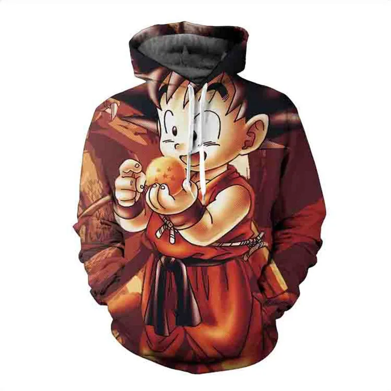 

2018 Men 3D Jackets Dragon Ball Z Ultra Instinct Son Goku Super Saiyan God Blue Hair Vegeta Printed Cartoon Autumn Winter Coat