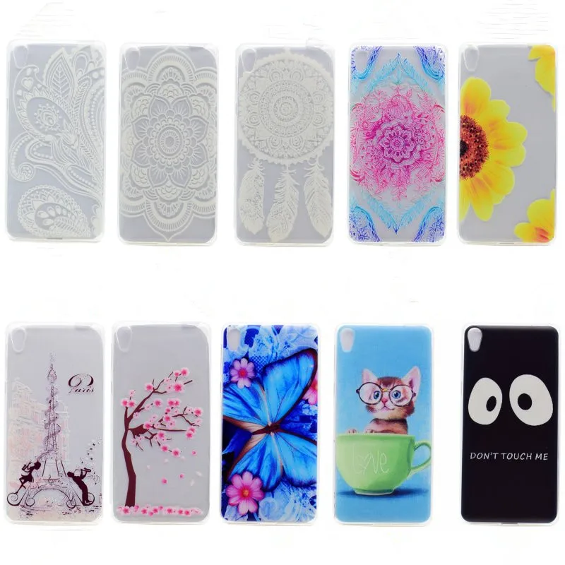 For Sony Xperia E5 Cases Silicone Cover Cute Cat Animal Flower Tower Slim Cell Phone Bag Coque Capinha Etui |