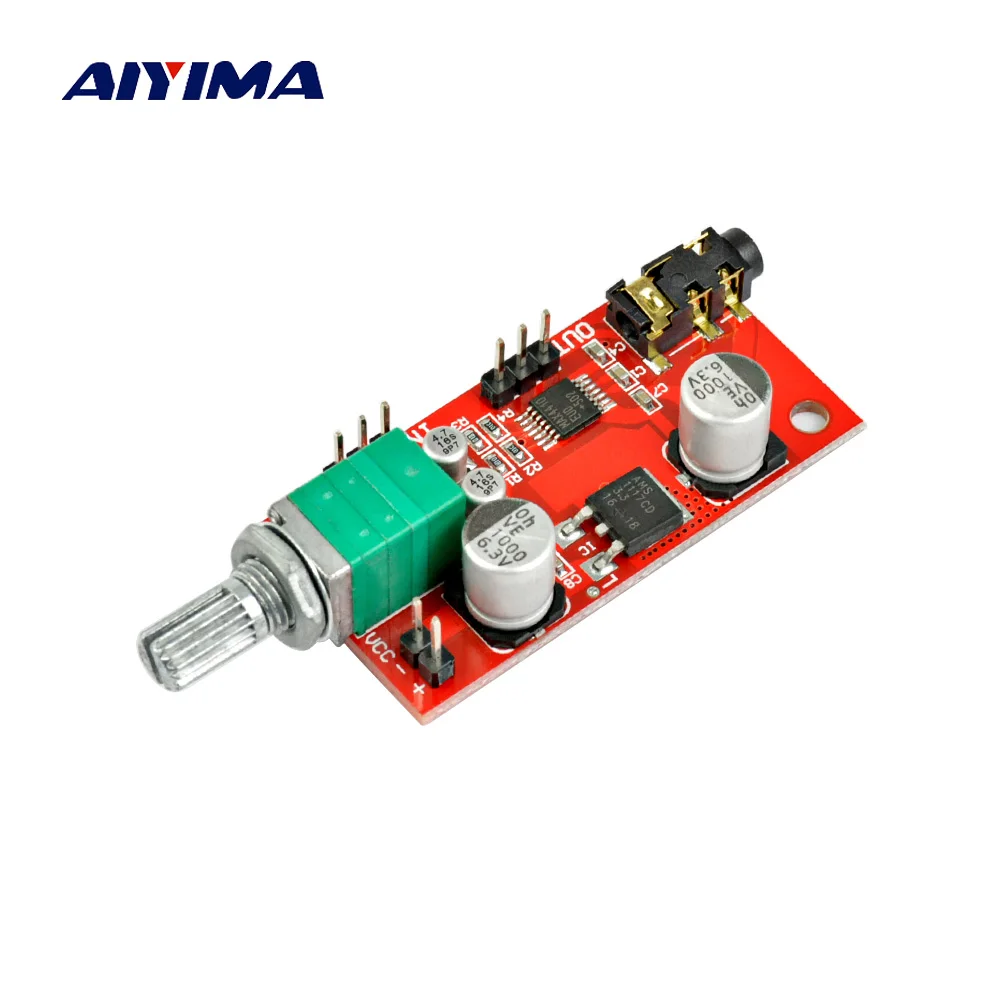 Aiyima MAX4410 усилитель для наушников доска гарнитура Усилитель Мини Amp для предварительного усилителя один Батарея Мощность - изображение