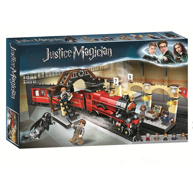 

New Harry Magic Potter Hogwarts Express Train Compatible with Harry Potter 75955 Building Blocks Bricks Christmas Toys
