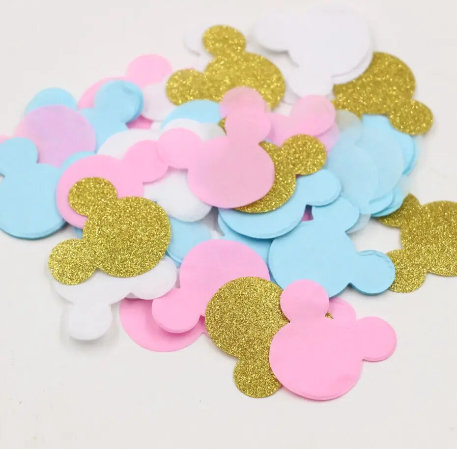 20g/bag Pink Blue Gold Glitter Mickey Mouse Confetti confetti bag