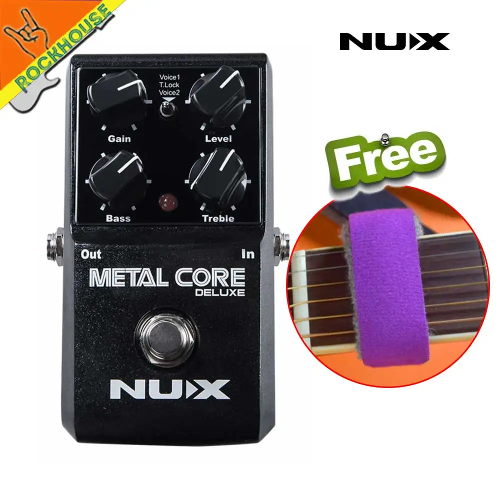 NUX Metal Core Deluxe Extrémní kovové zkreslení Kytarové efekty pedál vysoký zisk Heavy rock efekty upgradeable Doprava zdarma