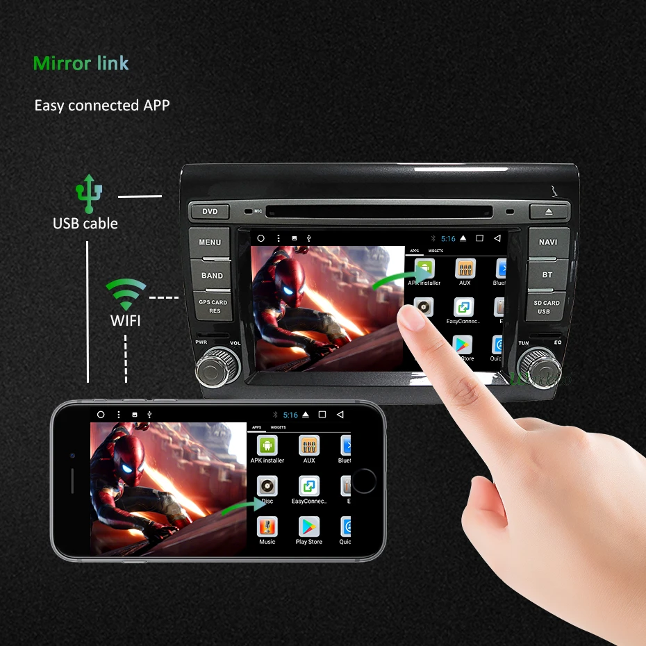 Best DSP IPS 64G Android 9.0 Auto GPS for Fiat Bravo 2007 2008 2009 2010 2011 2012 DVD PLAYER Multimedia Stereos Navigation Radio 23