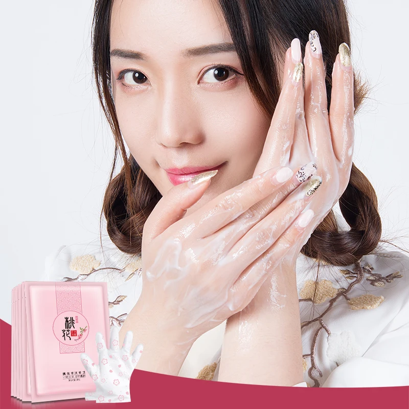 MEIKING Peach Blossom Nourishing Mask Hand Care Moisturizing Glove Whitening Skin Care Exfoliating Calluses Hand Film Hand Cream MEIKING Peach Blossom Nourishing Mask Hand Care Moisturizing Glove Whitening Skin Care Exfoliating Calluses Hand Film Hand Cream