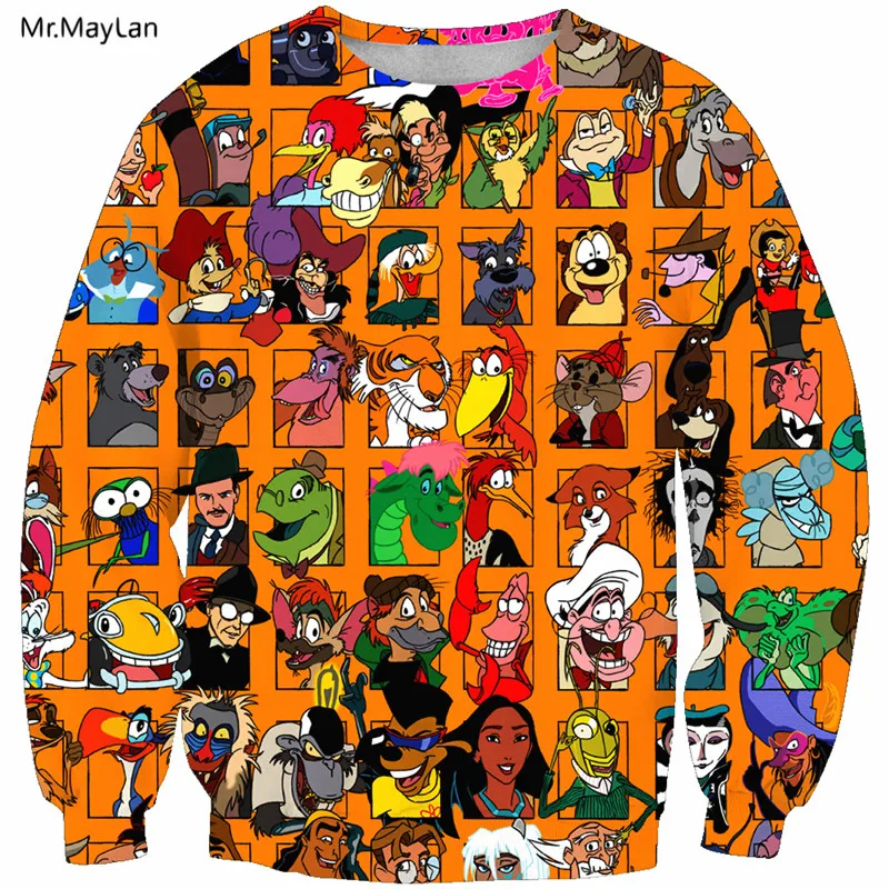 New fashion Unisex Sweatshirt 3D Toy Story Print Simple Hip Hop Casual Relaxtion Oversized 5XL Jackets Hipster Boys Coat Clothes