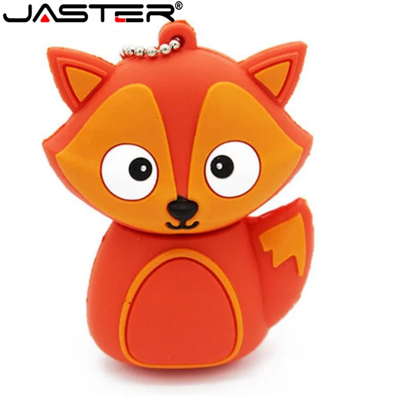 JASTER lovely fox model usb flash drive animal pendrive cartoon 4gb 8gb 16gb 32gb pendrives usb 2.0 memory stick u disk