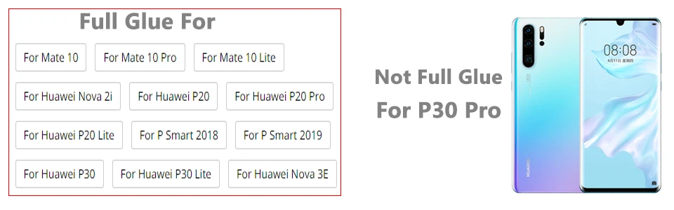 20D полное покрытие из закаленного стекла для huawei P30 P20 Lite mate 30 10 Pro P Smart Защитная пленка для экрана huawei Nova 2i