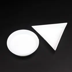 10PCS Environmental Plastic Triangle Round White Jewelry Beads Container Trays Display Plate Storage Handmade DIY Accessories 10PCS Environmental Plastic Triangle Round White Jewelry Beads Container Trays Display Plate Storage Handmade DIY Accessories