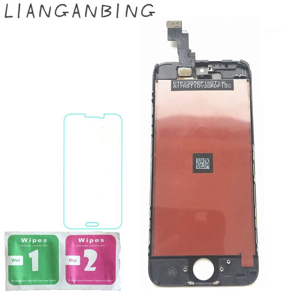 

lianganbing New 100% LCD Display Touch Screen Digitizer Sensors Assembly Panel Replacement For Apple iphone 5c Black