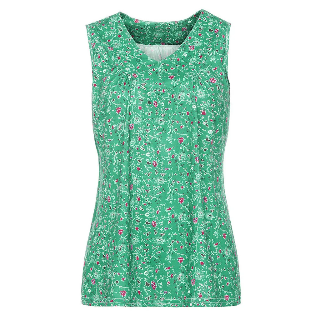 

FREE OSTRICH Women Shirts V-Neck Casual Loose Floral Printed Tops Gray V-Neck Trend Elegant Noble Simple Summer Blouse Shirts