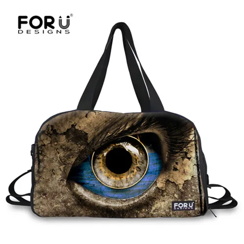 FORUDESIGNS/синий глаз 3D дизайн мужские спортивные сумки для спортзала для женщин Фитнес мяч Tote сумки для баскетбола Футбол багаж сумка - Цвет: 2F0039T
