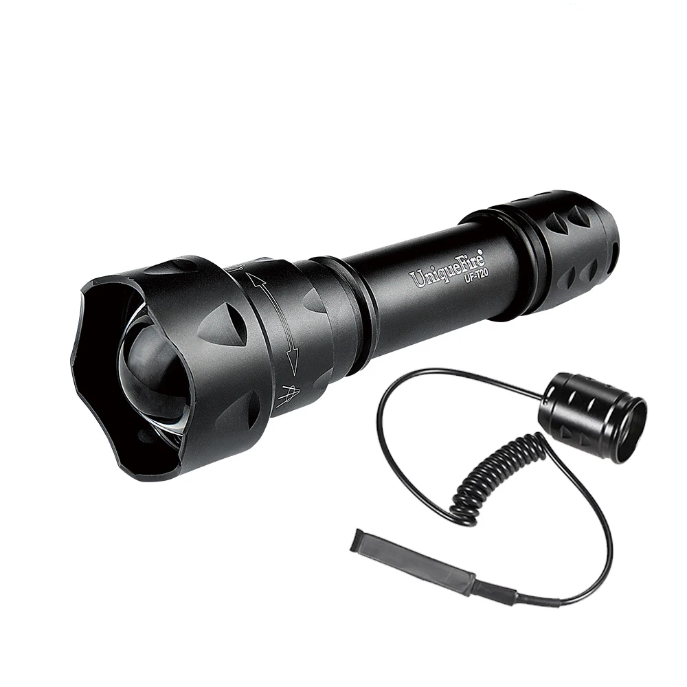 Cree xml T6 led mini compact zoomable poche torche flash lumière lampe chargeur