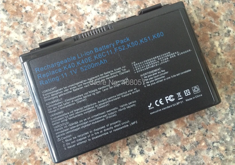 Аккумулятор для ASUS A32 F82 K40AE K40IJ K40IE K40IN K60I K50AF K50Ij K60IC|batterie 18v|battery martbattery powered plug socket |