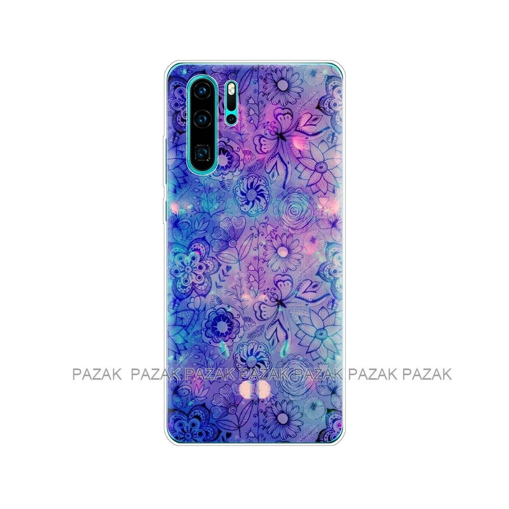 Чехол-Бампер для Huawei P30 Pro, мягкий силиконовый чехол для телефона из ТПУ, задняя крышка для Huawei P30 Pro VOG-L29 ELE-L29 P 30 Lite, чехол с принтом - Цвет: 61376