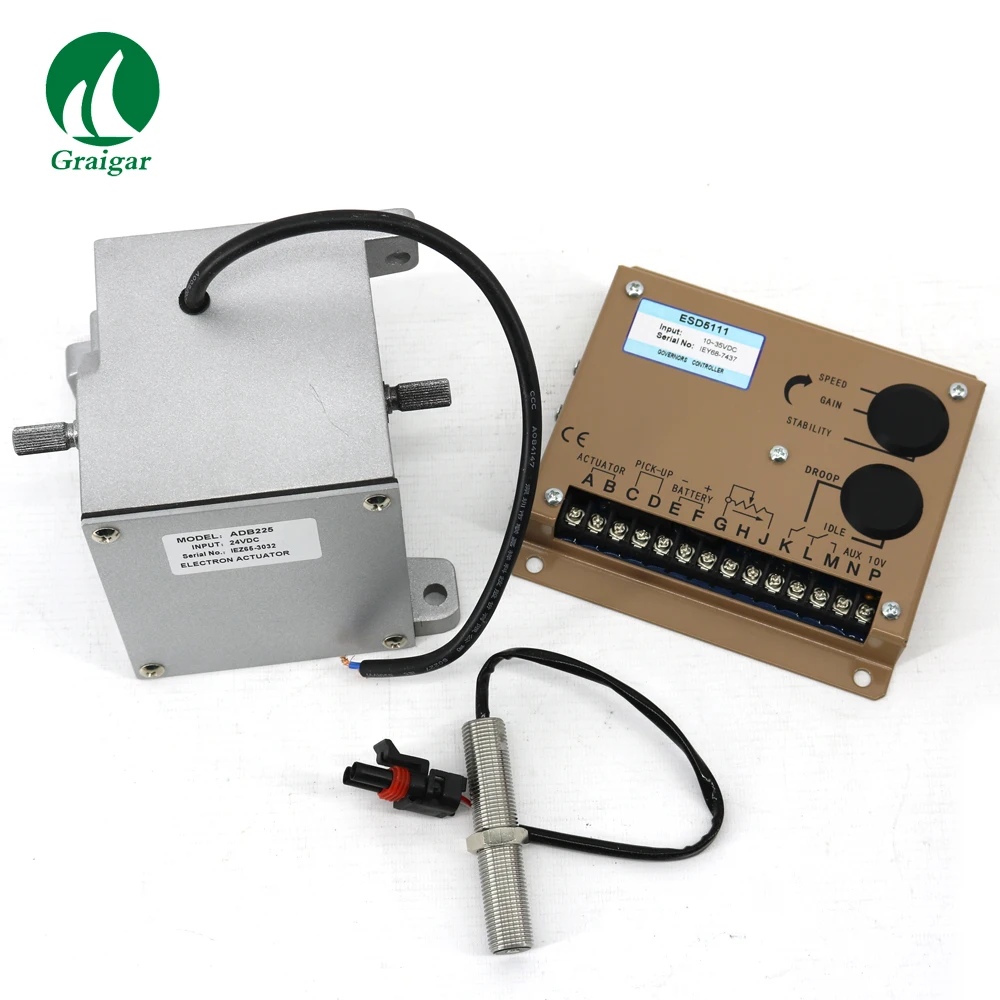 1PC ADB225 Actuator (12V or 24V) + 1PC Speed Controller ESD5111+ 1PC Speed Sensor 3034572in