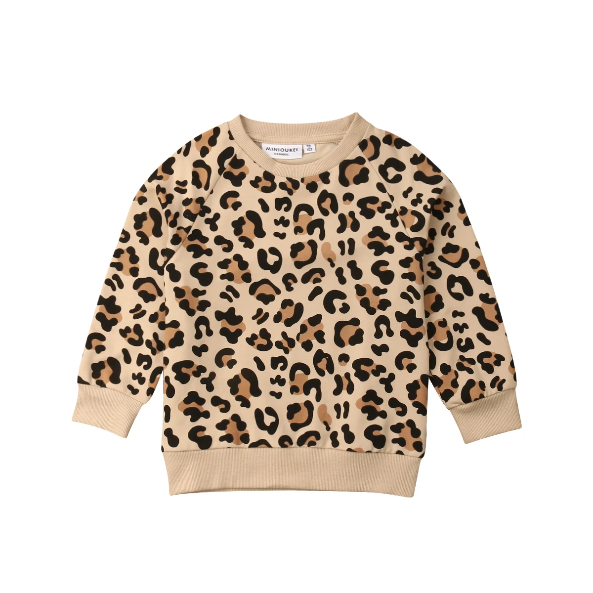 Пасхальная одежда Детский свитер с леопардовой раскраской и принтом кролика для маленьких девочек и мальчиков, футболка для детей от 2 до 7 лет - Цвет: Leopard print