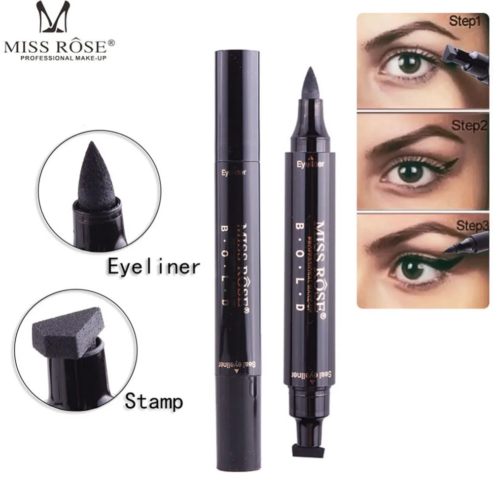 

Professional Eyes Liner Liquid Make Up Pencil Waterproof Black Double-ended Makeup Stamps Eyeliner Pencil Thin Lines Cosmetics