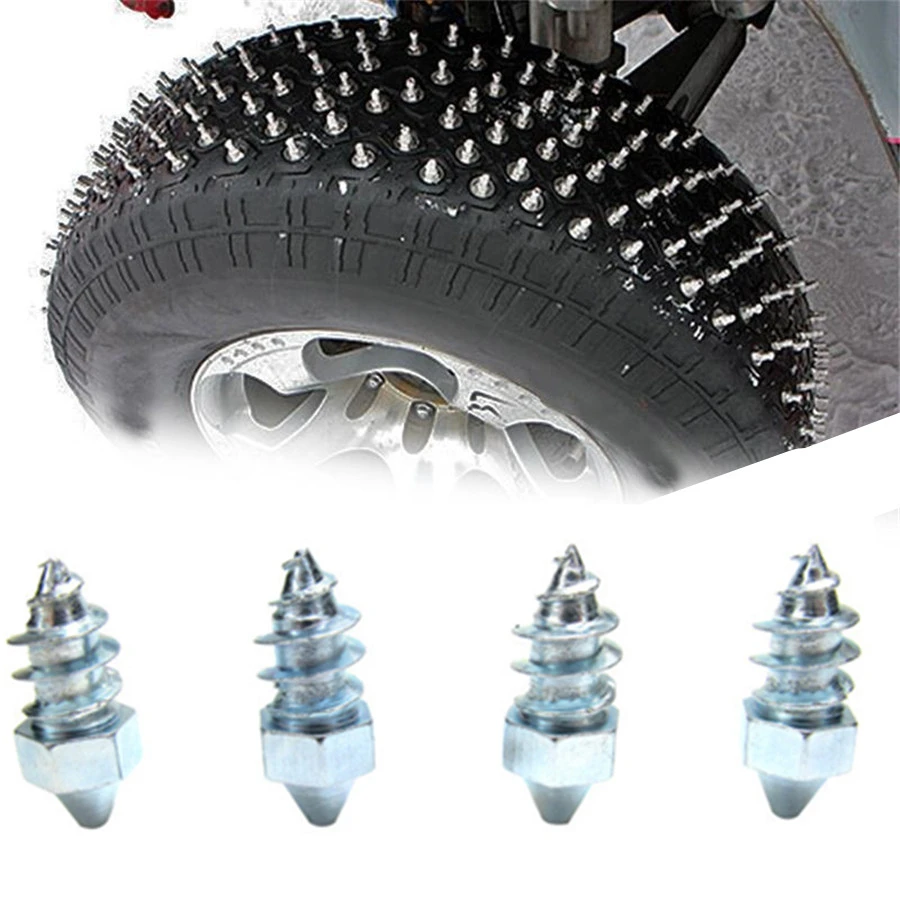 50 шт. противоскользящие стальные шипы для зимних колес для автомобильных шин, шипы для автомобилей, мотоциклов, внедорожников, квадроциклов