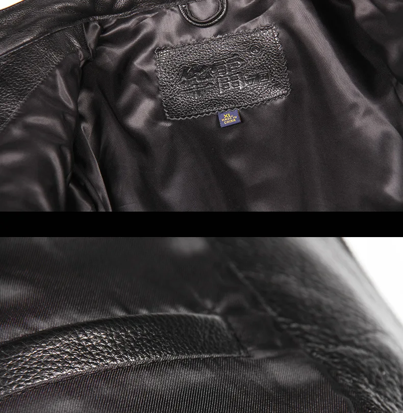 Черная Мужская Байкерская кожаная куртка с вышивкой черепа размера плюс XXXL из натуральной воловьей кожи приталенная короткая мотоциклетная куртка