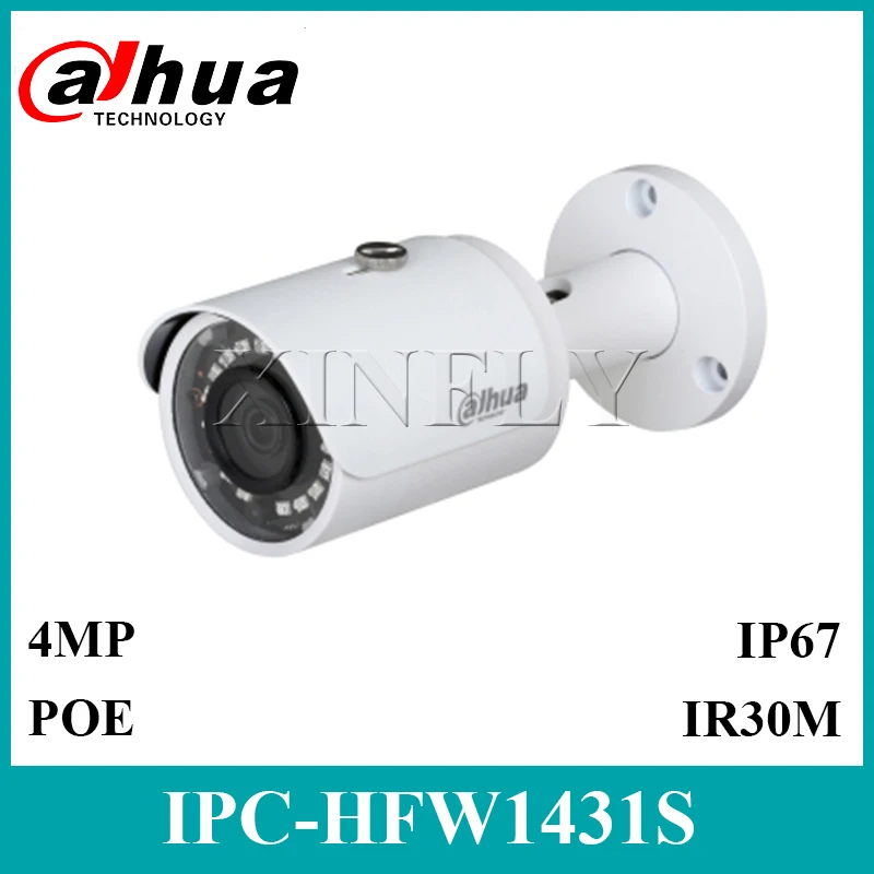 Сетевой видеорегистратор Dahua оригинальный IPC HFW1431S 4MP IP67 мини пуля Камера WDR