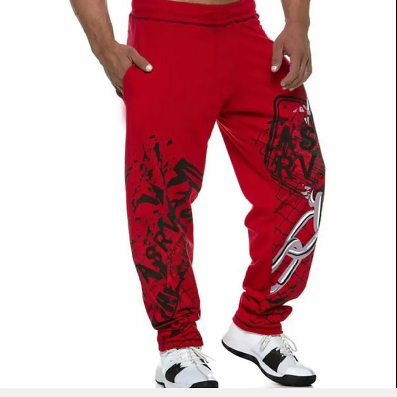 

Men's Sports Pants New Printed Big Size leisure Pants Men's Guard Pants Gym trousers