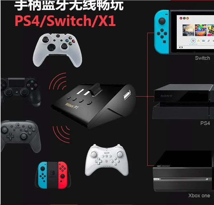 

Dealonow Winbox P1 Key Mouse controller Converter Adapter to PS4 Switch Xbox One support wireless controller