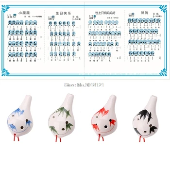 

Professional 6 Hole Ocarina Ceramic Alto AC Key Flute Musical Instrument