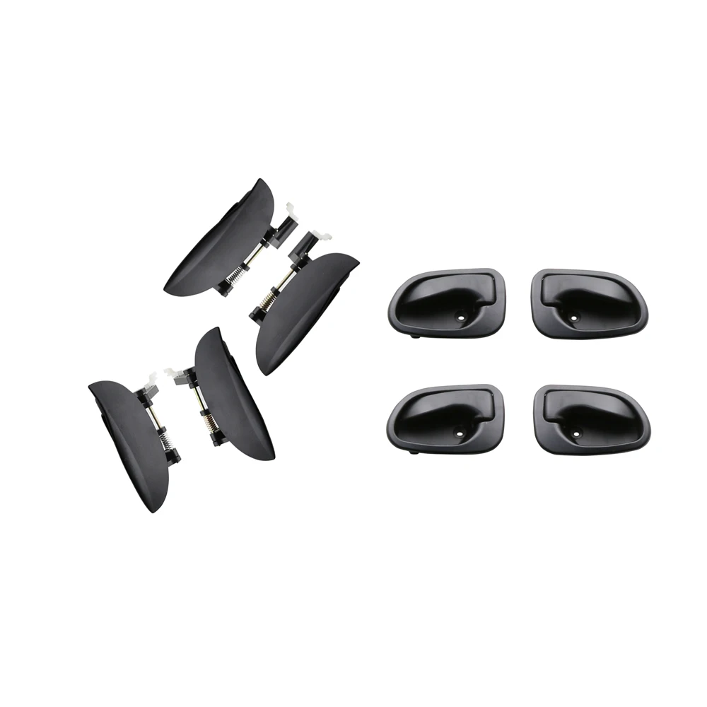 8PCS A SET BLACK INTERIOR AND EXTERIOR DOOR HANDLE FOR HYUNDAI ATOS 01 / PRIME 01- VISTO | Автомобили и мотоциклы