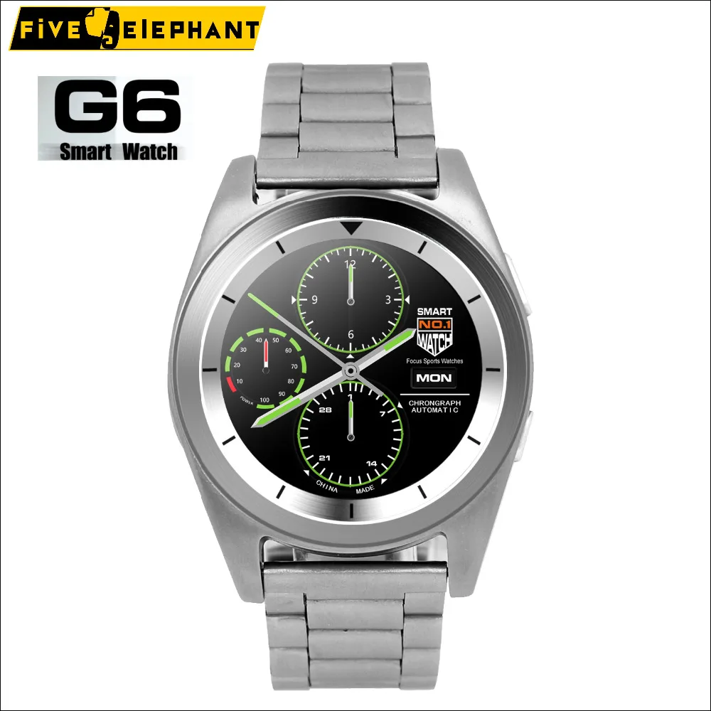 Sport Business Smart Watch G6 Bluetooth sync Smartwatch Steel Straps