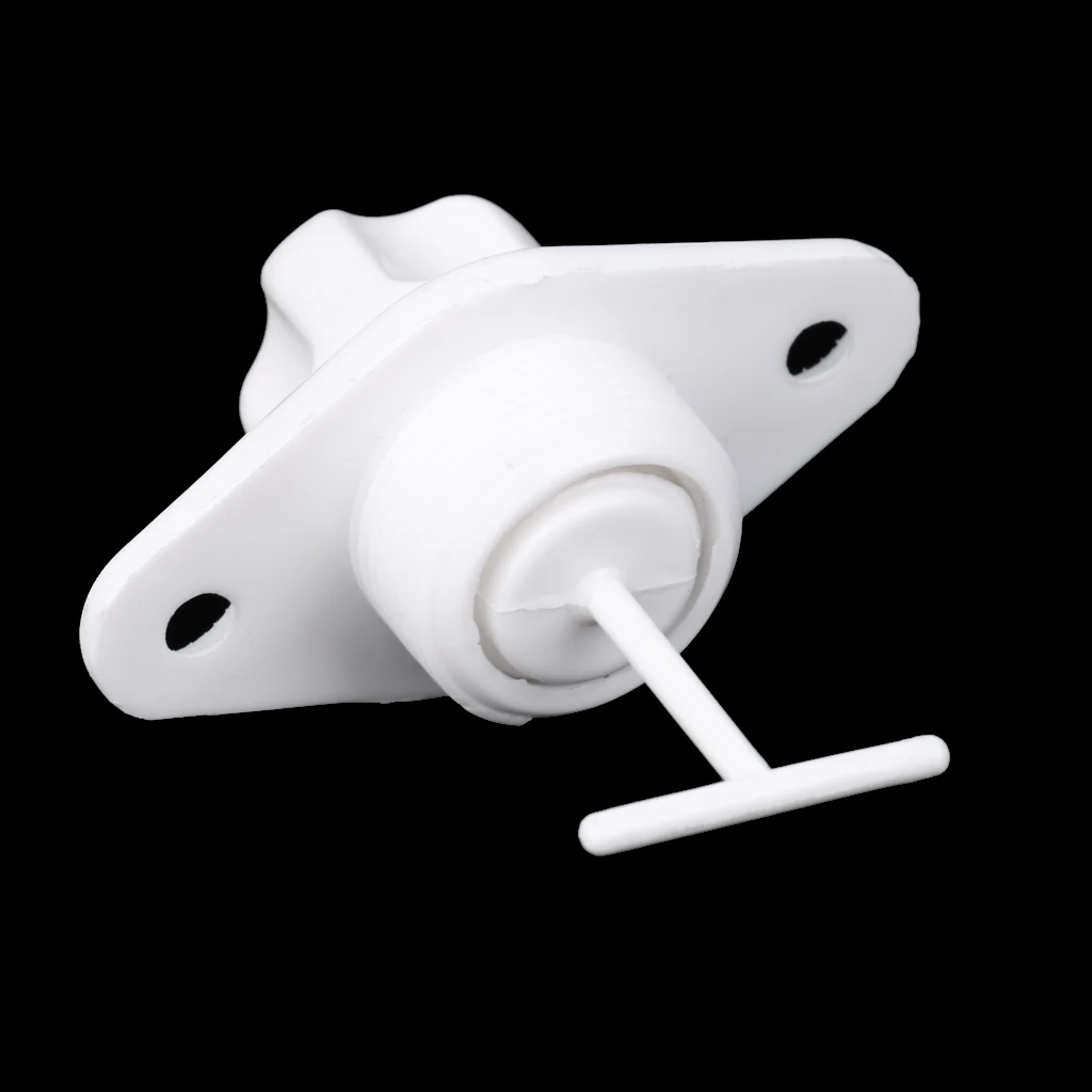 1 Pcs Boat Drain Plug Screw Type Drain Plug ABS Mount 1