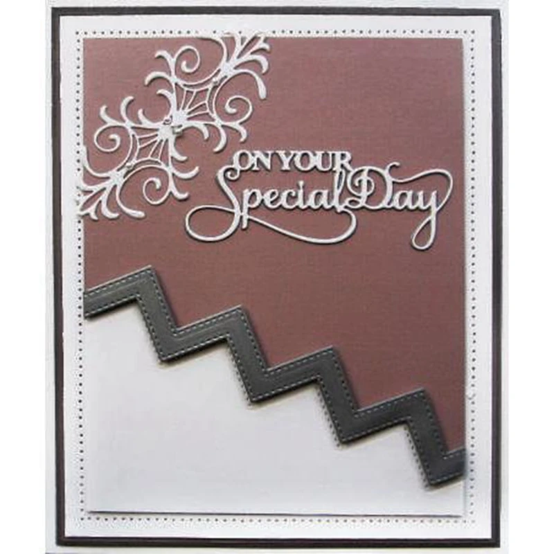 

3 Types Wave Line Metal Cutting Dies Stencil for DIY Scrapbooking Embossing Photo Album Decoration Paper Card Craft Die Cut 2019