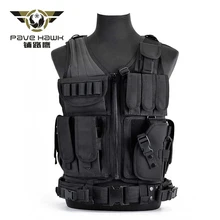 Охотничий жилет, мужской тактический жилет, Molle, камуфляжный жилет, военный, тактический, Пейнтбольный, штурмовой, для стрельбы, с карманами