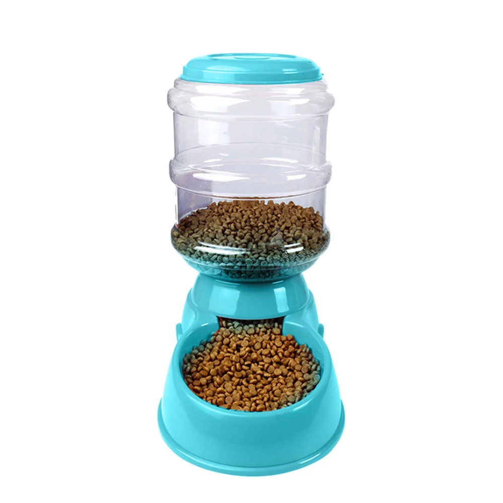 Автоматический дозатор воды для домашних животных 3.8L большой питатель для домашних животных поилка для кошек Миска Для Кормления Собаки питьевая вода/автоматическая подача - Цвет: Blue Feeder