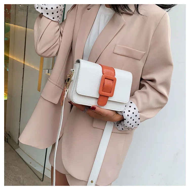 

Contrast small bag female 2019 new Korean fashion wild shoulder Messenger bag