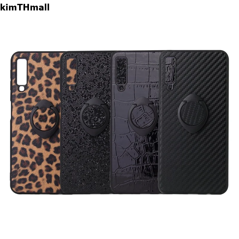 

Case For Samsung Galaxy M10 M20 M30 A10 A20 A30 A40 A50 A60 A70 A80 A90 Magnet Finger ring Stand leopard Glitter case kimTHmall