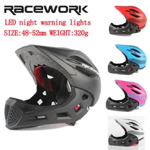 Racework 2-7 Year Old Full Covered Kid Helmet Balance Bike Children Helmet Motorcycle Children Helmet 320G Sport Safety Helmets