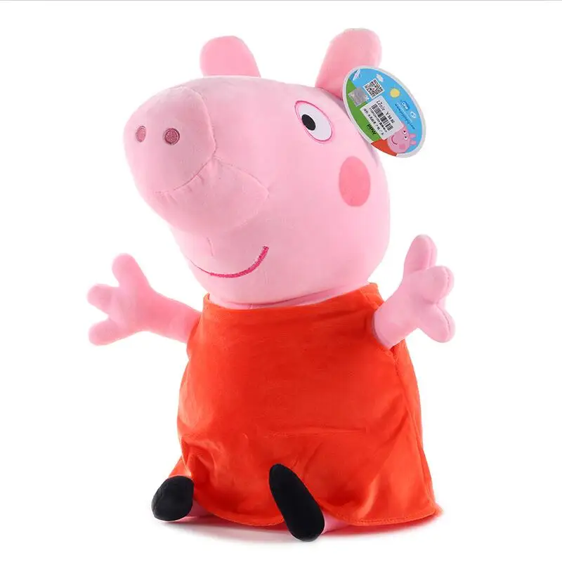 Горячая распродажа натуральная Пеппа свинка Джордж» плюшевые игрушки куклы вечерние украшения Пеппа ХРЮШКА игрушка орнамент брелок игрушка для детей - Цвет: A