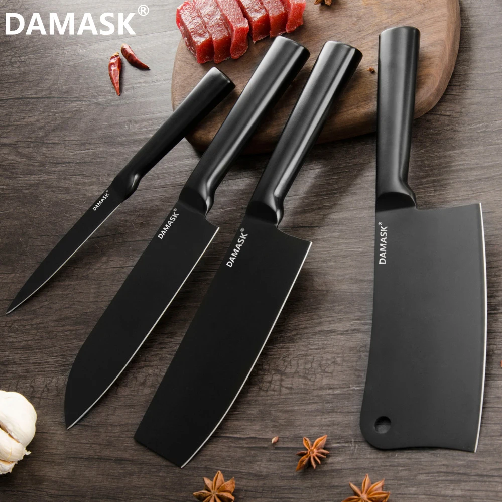 Дамасский 4Cr14mov нож из нержавеющей стали Santoku разделочный нож Nakiri универсальный кухонный нож шеф-повара многофункциональные аксессуары для приготовления пищи