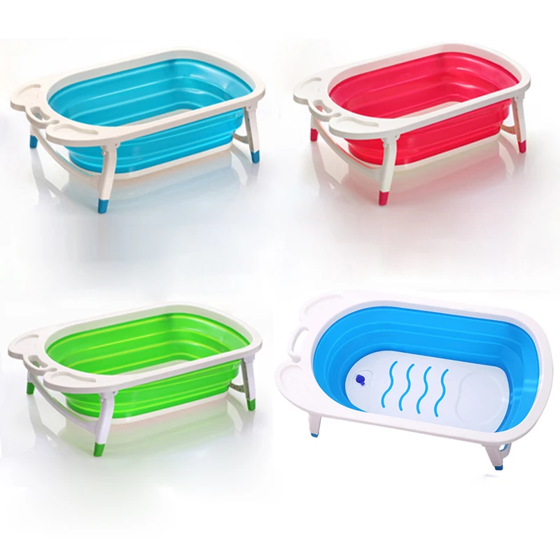 New style foldable baby bathtub/cheap folding baby bath tub-in Baby