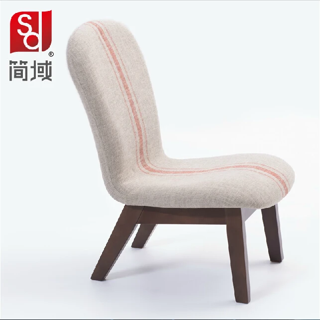 

Wooden stool cloth art chair simple soft stool small leisure sofa bar chair heigh quality level Free shipping