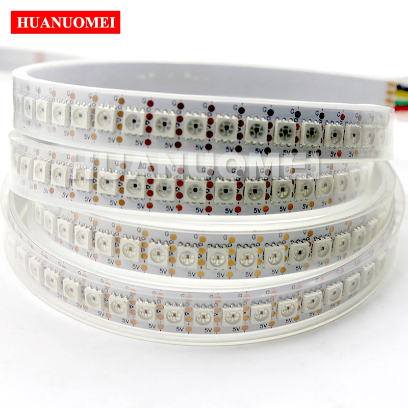 2m-144leds-m-apa107-individual-addressable-magic-color-5050-smd-rgb-led-strip-light-flexible-tape-5v-white-pcb-waterproof-ip67